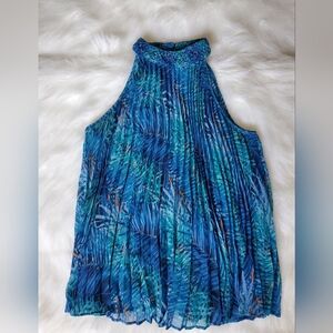 Blue Sleeveless Women's Top